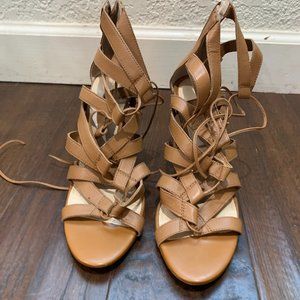 "Ranie" Banana Republic Gladiator lace-up heels
